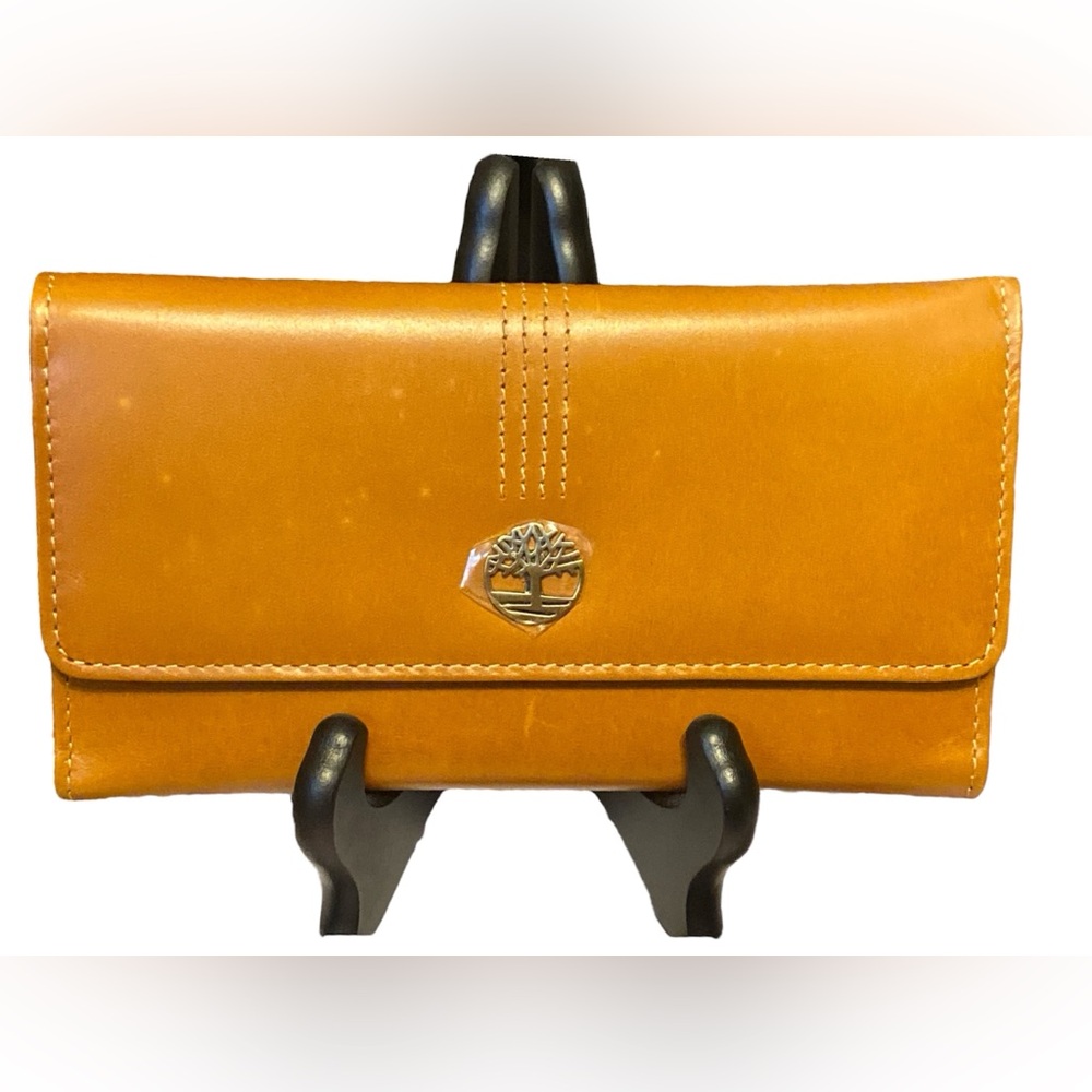 Timberland caramel colored Leather Wallet beautiful made